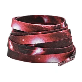 Wholesale custom Polyester flat shoe laces sublimation printing shoelaces
