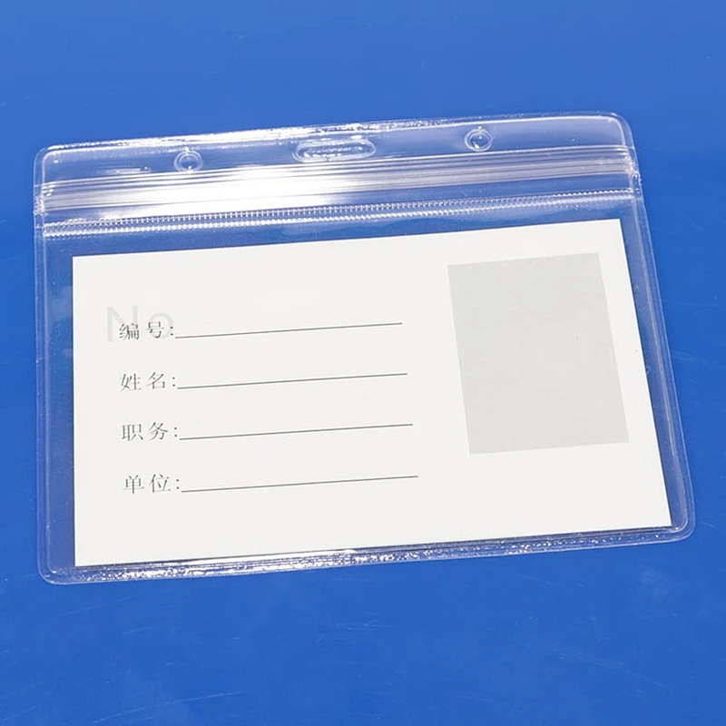 Custom soft plastic student ID card holder