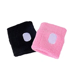 Custom advertising promotion gift sport cotton sweatband terry wristband with embroidery logo