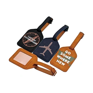 Leather Luggage ID Tag