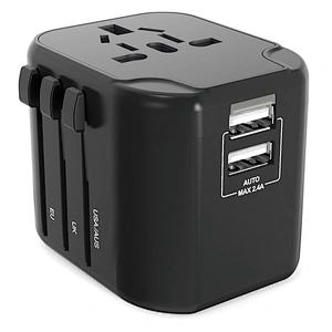Универсальный двойной USB-адаптер для путешествий