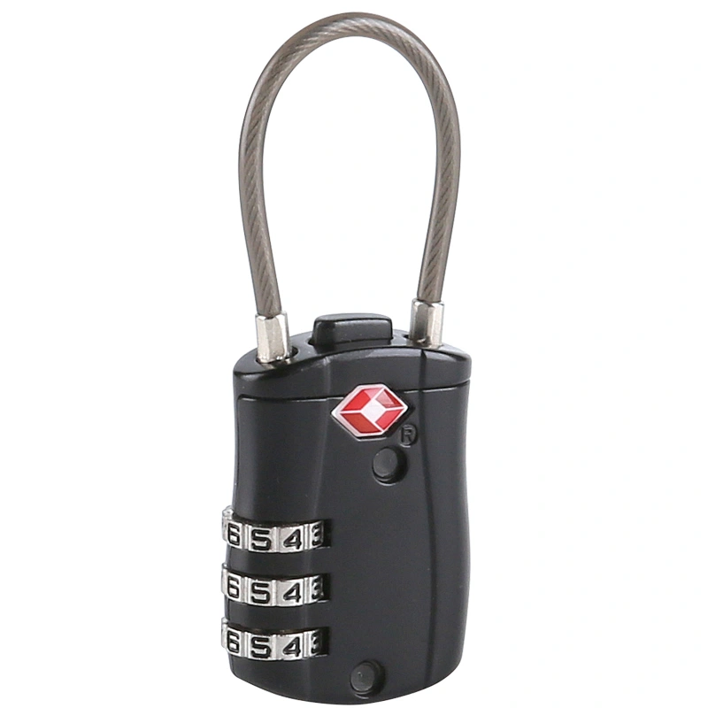 Cable 3-Dial Combination TSA Lock