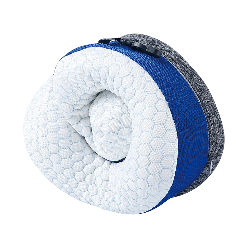 Deluxe Cooling Foldable Memory Foam Travel Neck Pillow