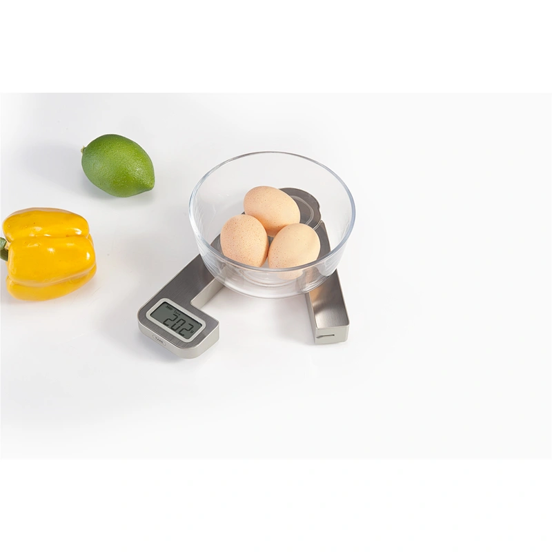 Battery Free Foldable Kitchen Scale Smart Digital Kitchen Food Weighing Scale