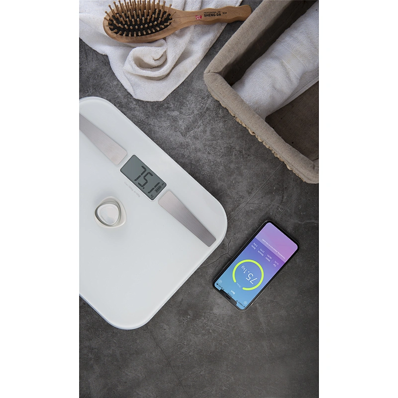 Умные Bluetooth цифровые весы для ванной комнаты, без батареи, жировые отложения