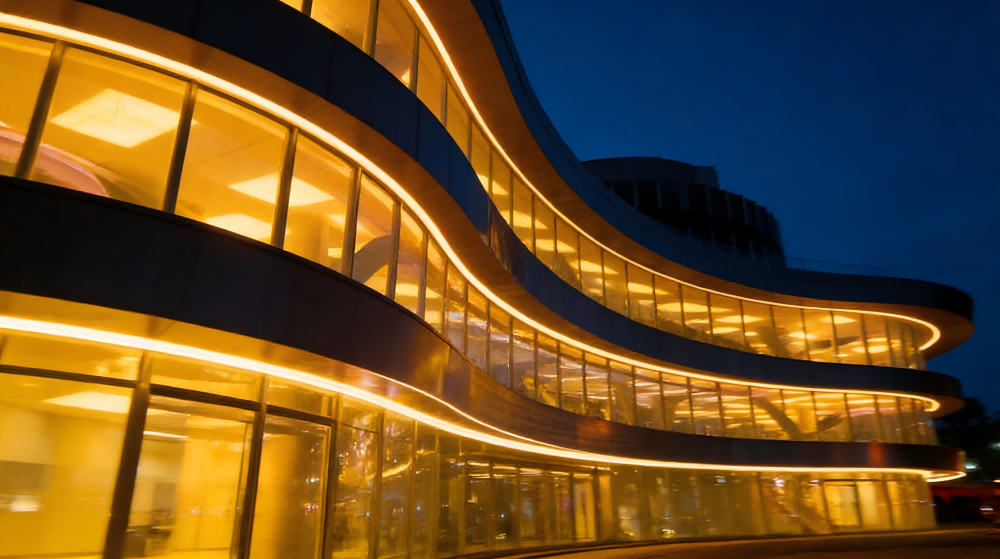 outdoor led tape light building facade lighting