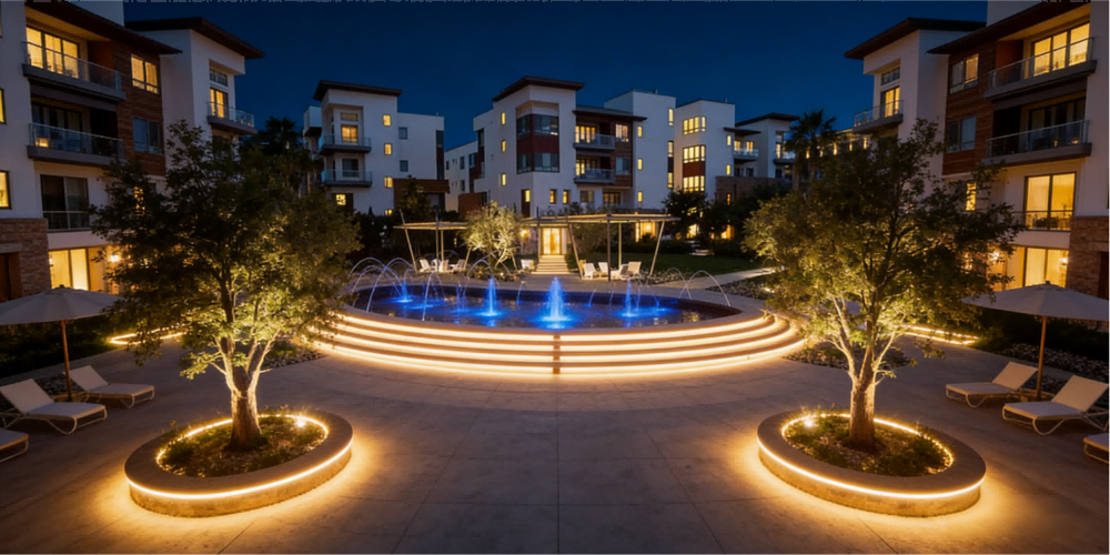 outdoor 120v waterproof led tape light architectural use