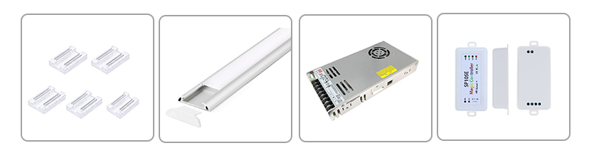 ws2812b led strip installation accessories
