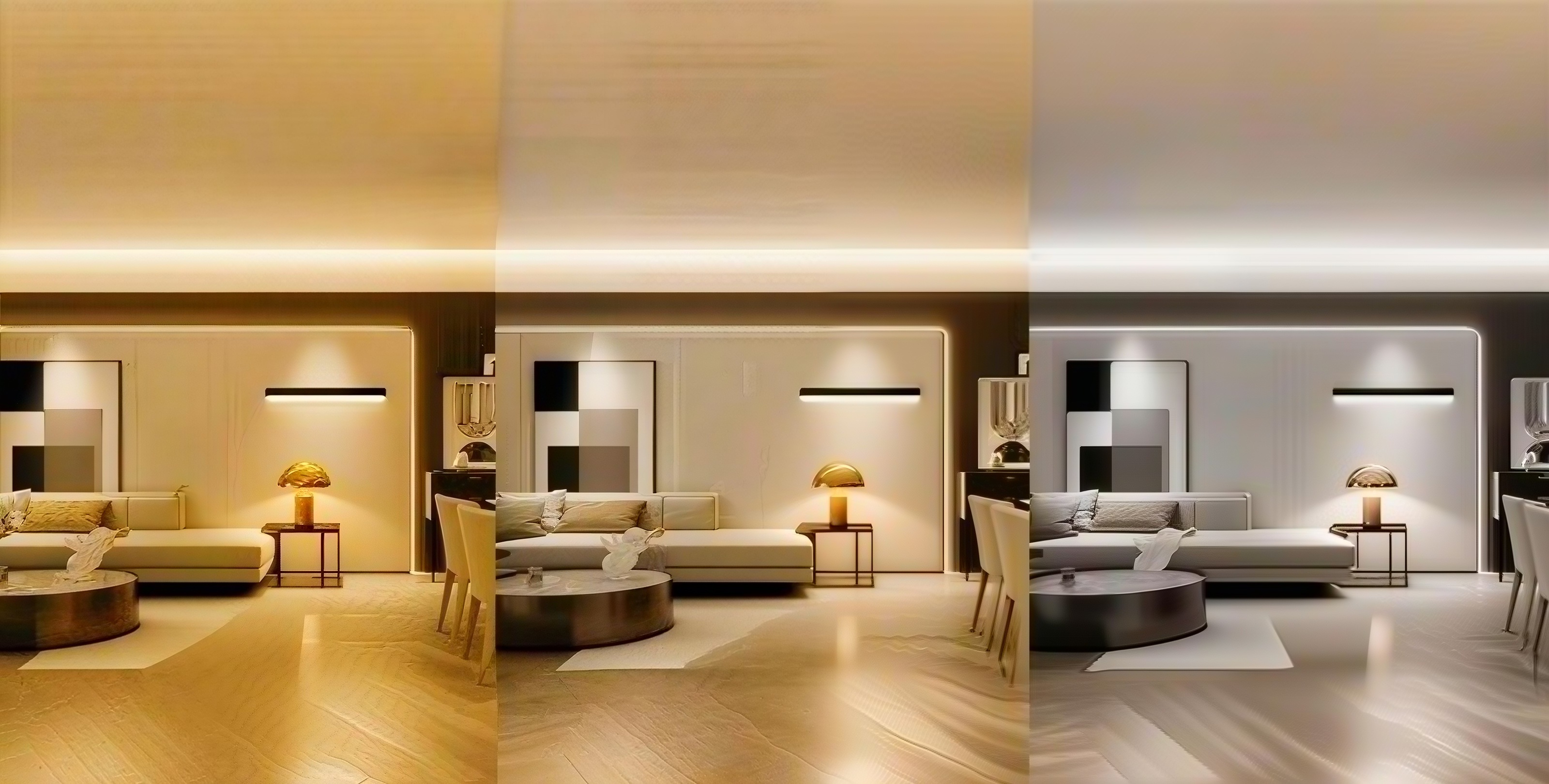 5 row cob led strip color temperature