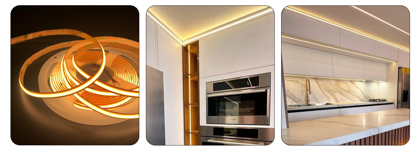 LED strip for kitchen cabinets