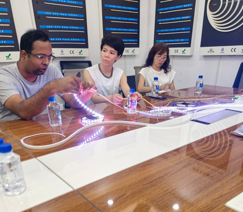 hailand client factory visit led strip
