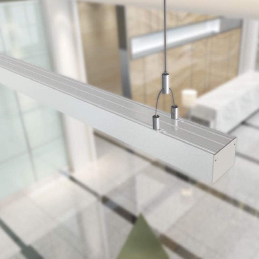 LED aluminum profiles for suspended ceilings