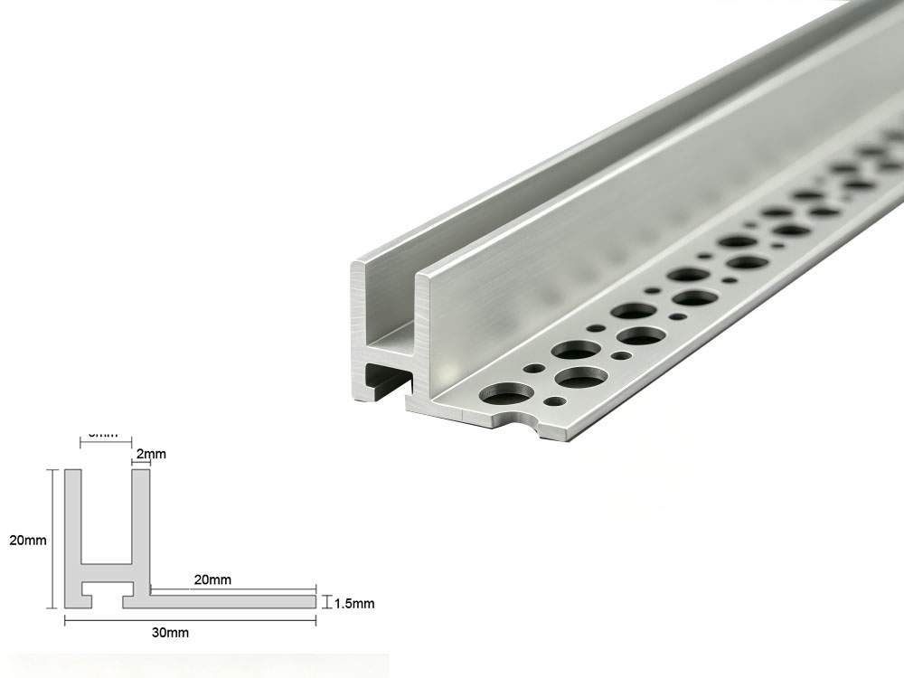 recessed tile edge led profile