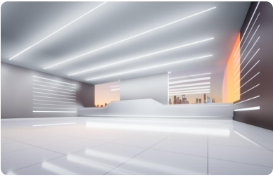 LED strip aluminum channel for commercial ceiling lighting
