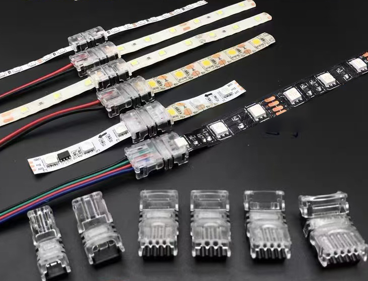 led strip lights connectors hippo snap ip65 waterproof