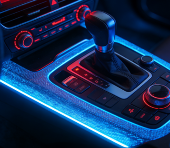 thin led strip for car