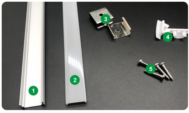 LED diffuser channels