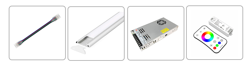 Digital Side Emitting COB LED Strip Accessories