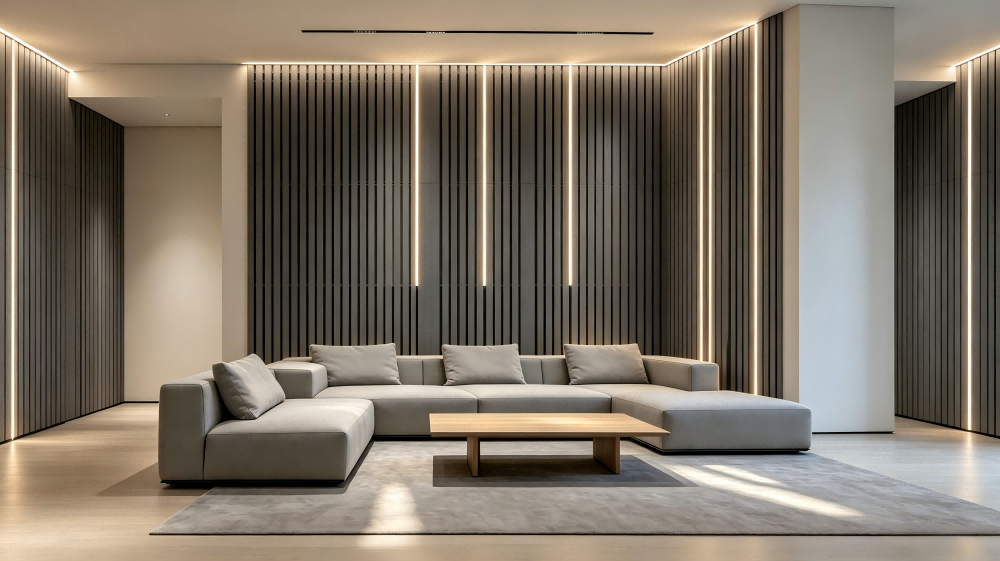 Slat wall led lighting