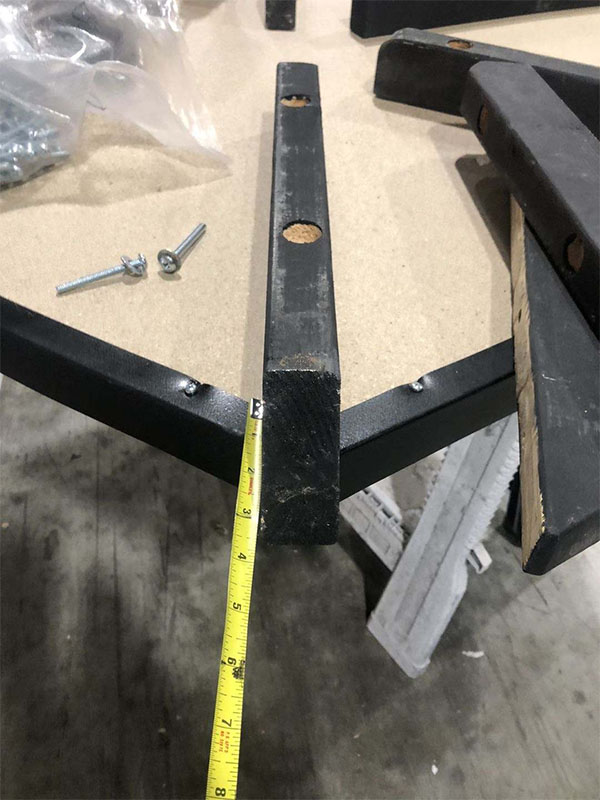 Measuring equipment structure before custom RGB LED strip installation