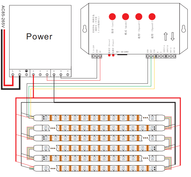 5v Addressable RGB Connect Drawing
