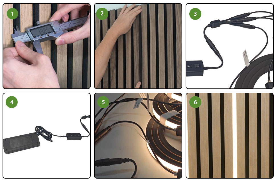 Install Black Neon LED Strip