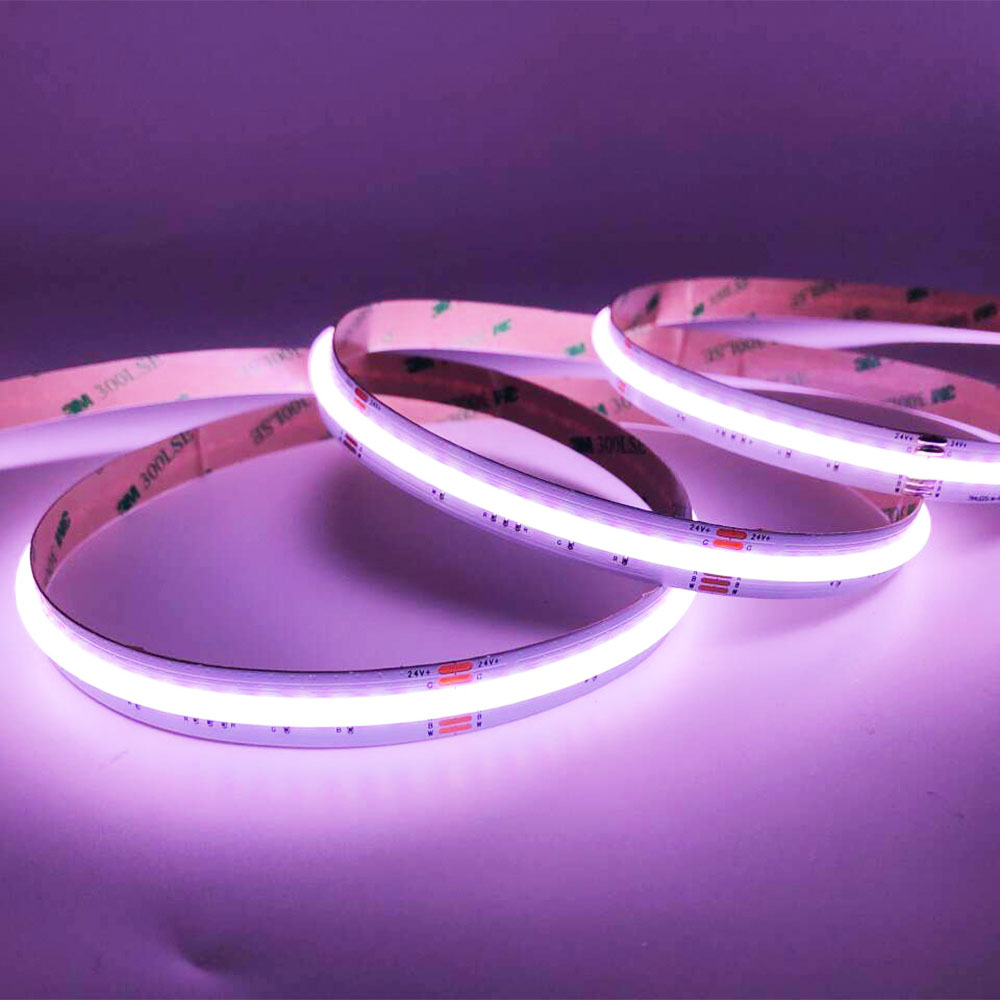 cob rgbw led strip no dot effect