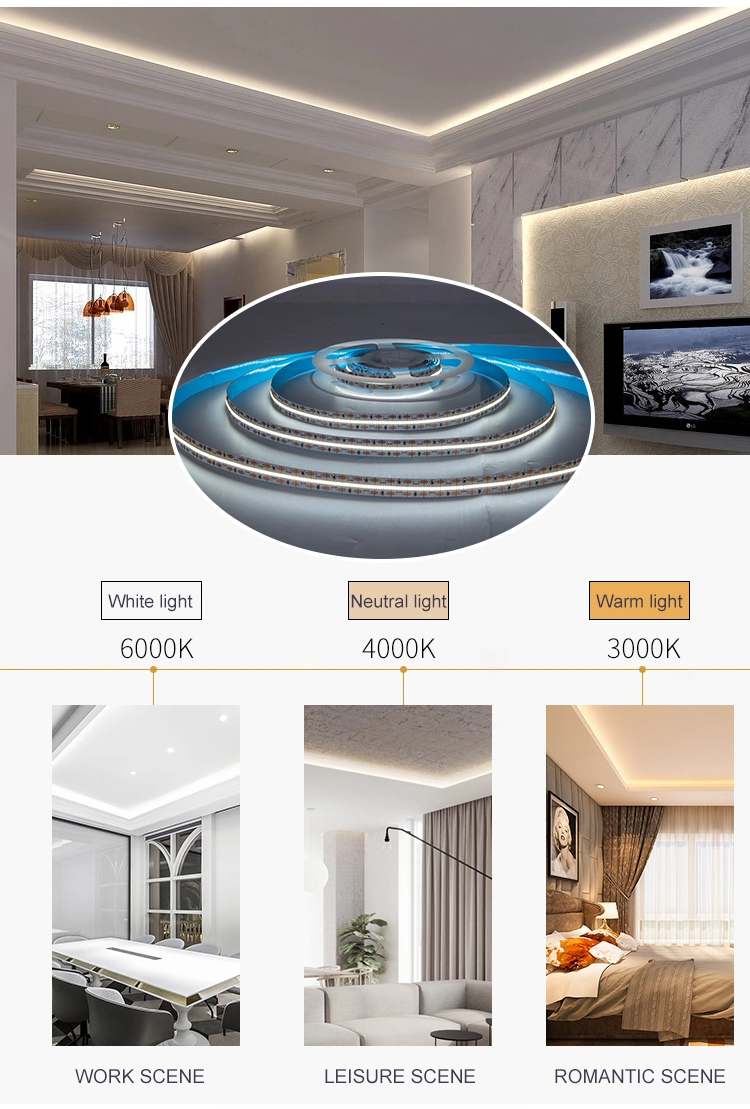2110 LED Strip Color Temperature Comparison