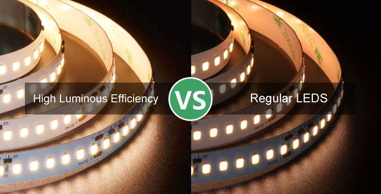 high efficiency led strip vs regular strip