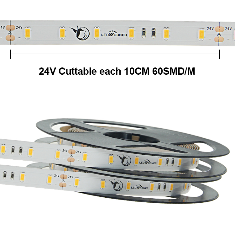 SMD5630 24v Cuttable each led strip