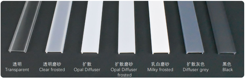 Different aluminum channel diffuser covers