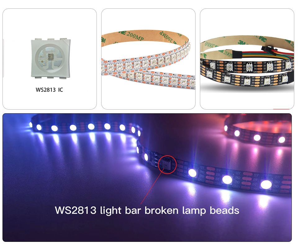 Professional Reliable 5V Programmable RGBIC LED Strip Llights Supplier ...
