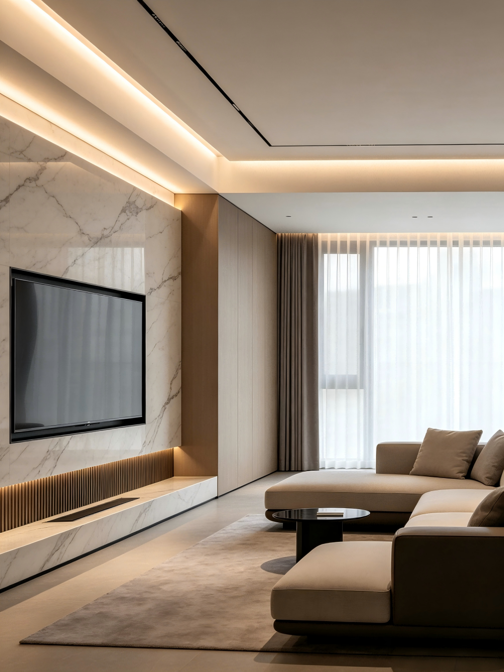 illuminated tile trim for ceiling