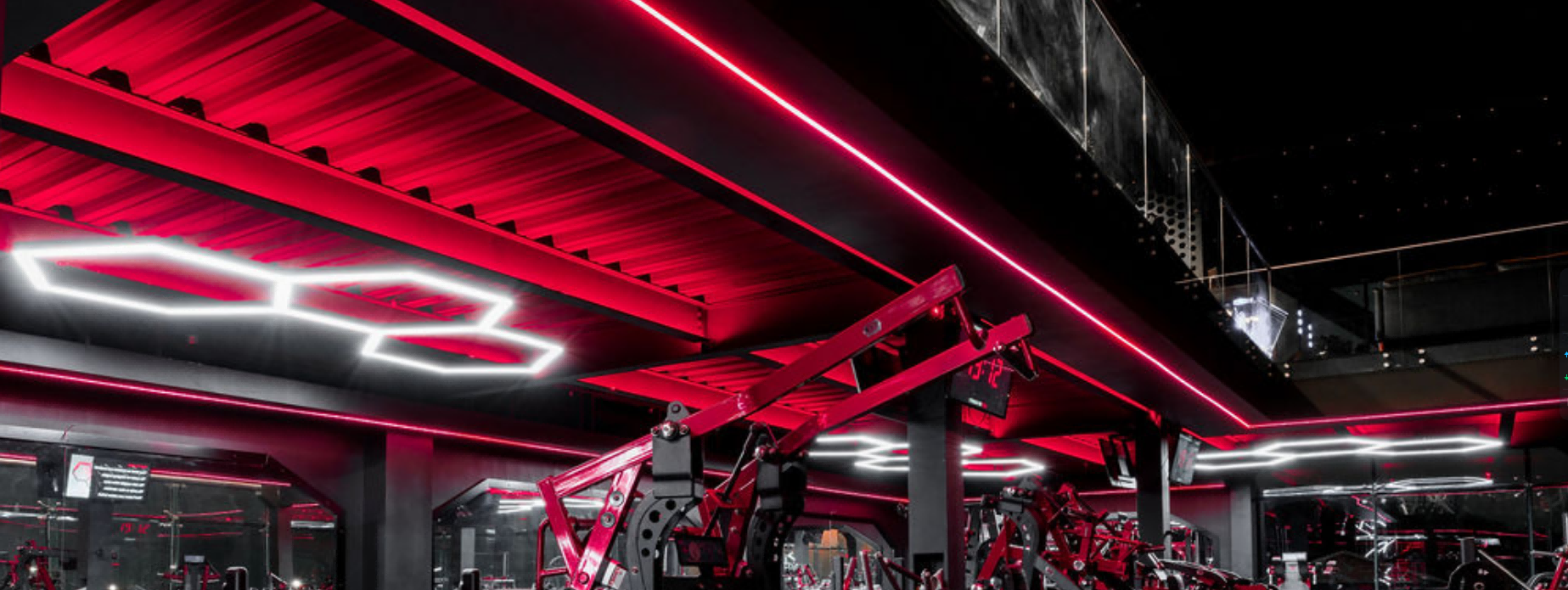 gym renovation led strip project