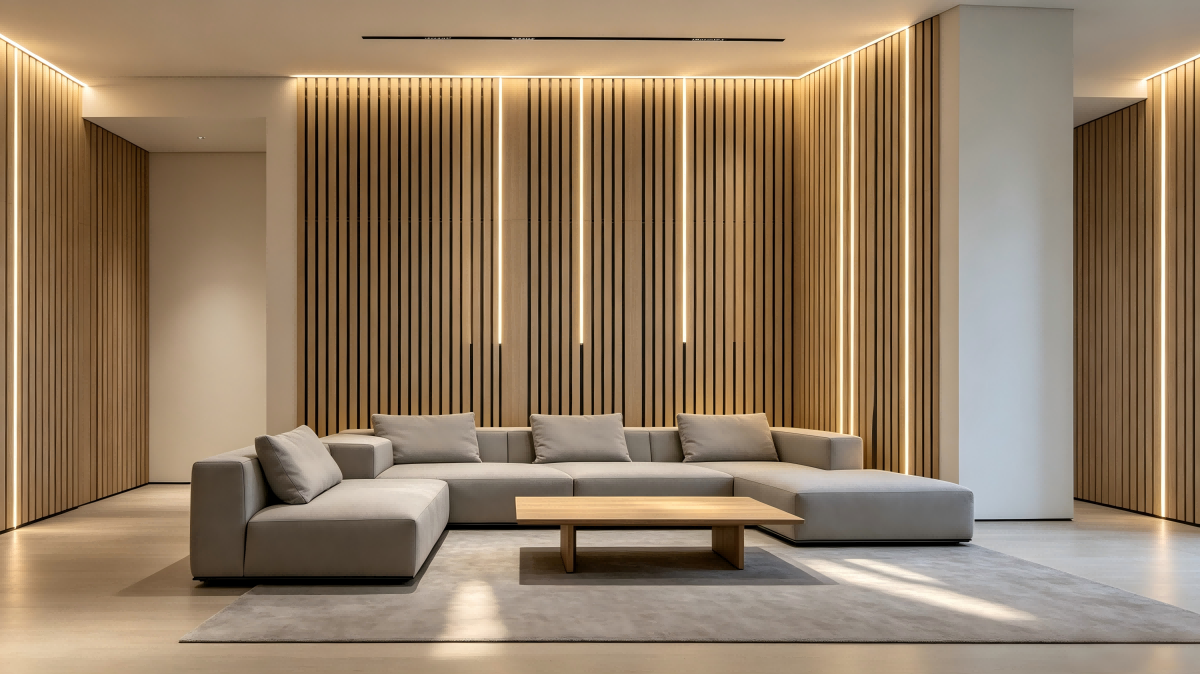 Slat wall led lighting
