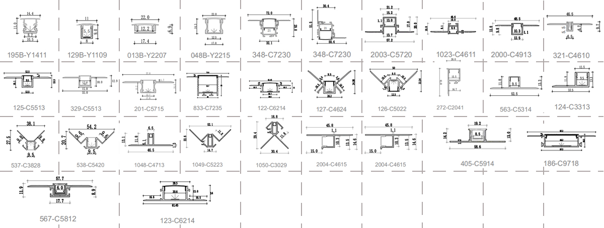 Flush Mount LED Channel