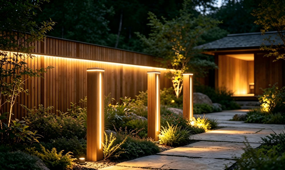 Recessed LED Strip Light for Decorative Timber Post Lighting