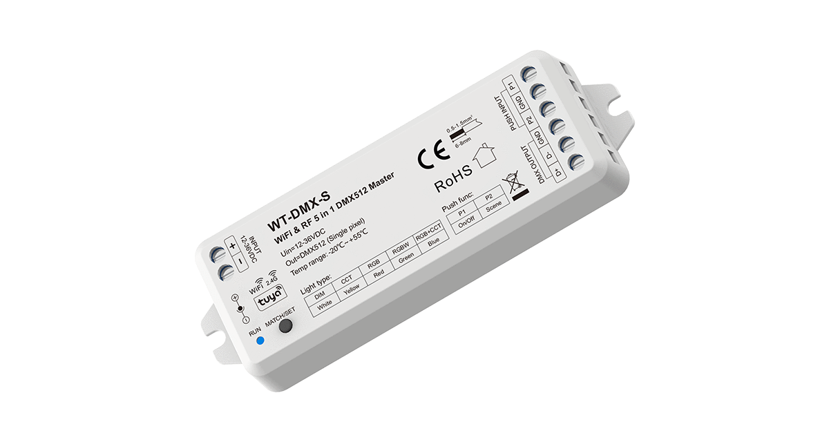 WiFi & RF 5 in 1 DMX512 Master WT-DMX-S