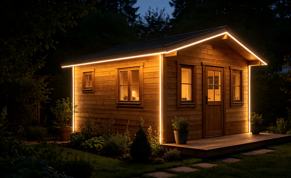Outdoor LED Strip Light for Garden Cabin Facade Outline