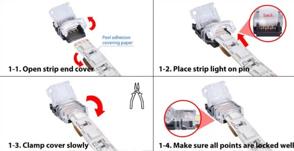 Hippo snap connector Installation Steps