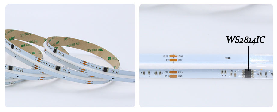 Cob strip light WS2814 SPI control IC