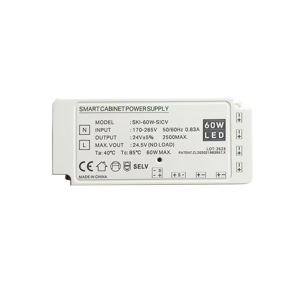 IP20 Non Dimmer Cabinet Dirver SKI-60W-SICV