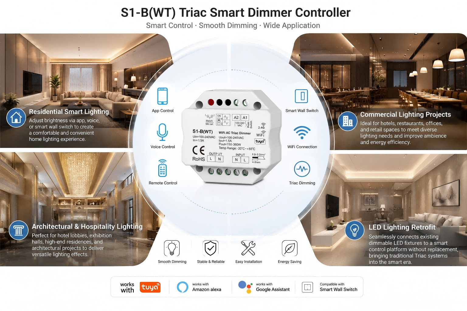 WiFi Triac Dimmer Controller