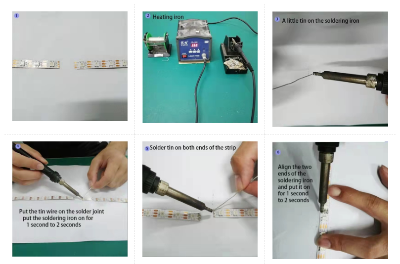 Soldering Connection led strip
