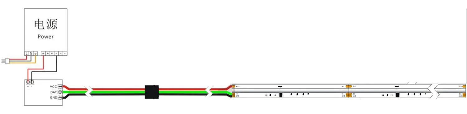 cob strip light Connect Drawing