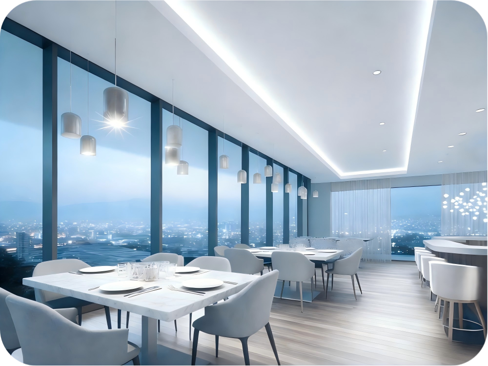LED strip lights for indoor dry environments