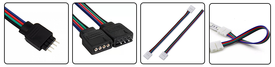 rgb led strip connector types