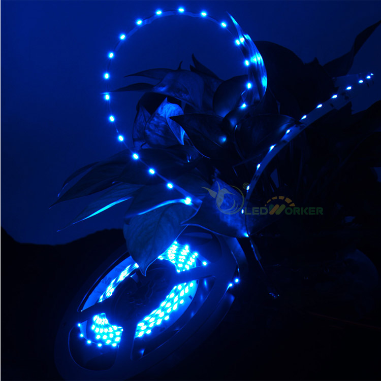 Blue 335 side emitting led strip