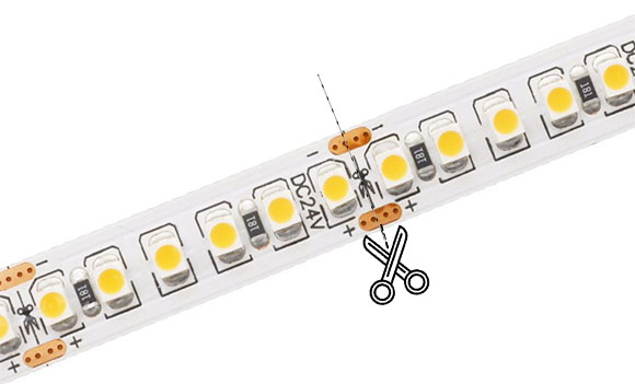 24 volt led lighting strips cuttable flexible design
