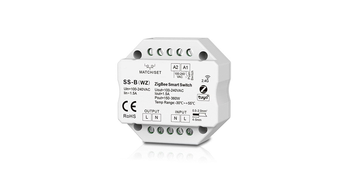 ZigBee & RF Push Switch SS-B(WZ) (Tuya App)